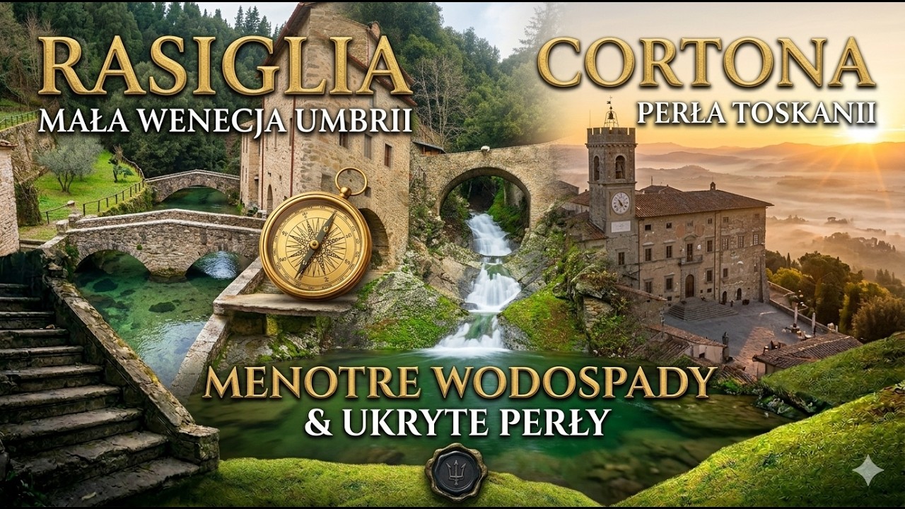 Rasiglia, wodospady Menotre i Cortona – ukryte perełki Umbrii i Toskanii | Włochy 🇮🇹