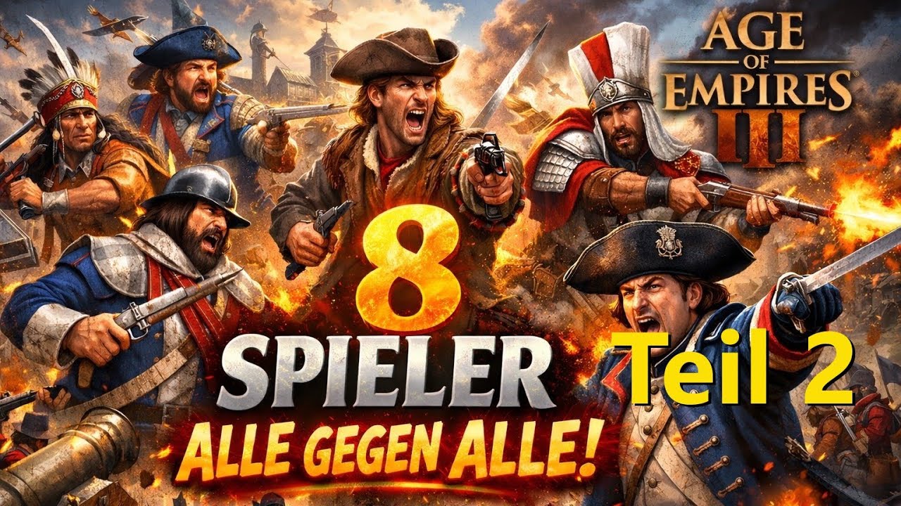 Episches Alle gegen Alle Teil 2 - Age of Empires III: DE | Franzosen [Deutsch]