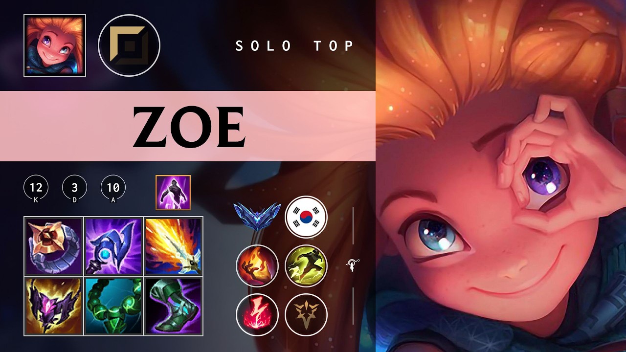 Zoe Top vs Fiora - KR Diamond Patch 26.04