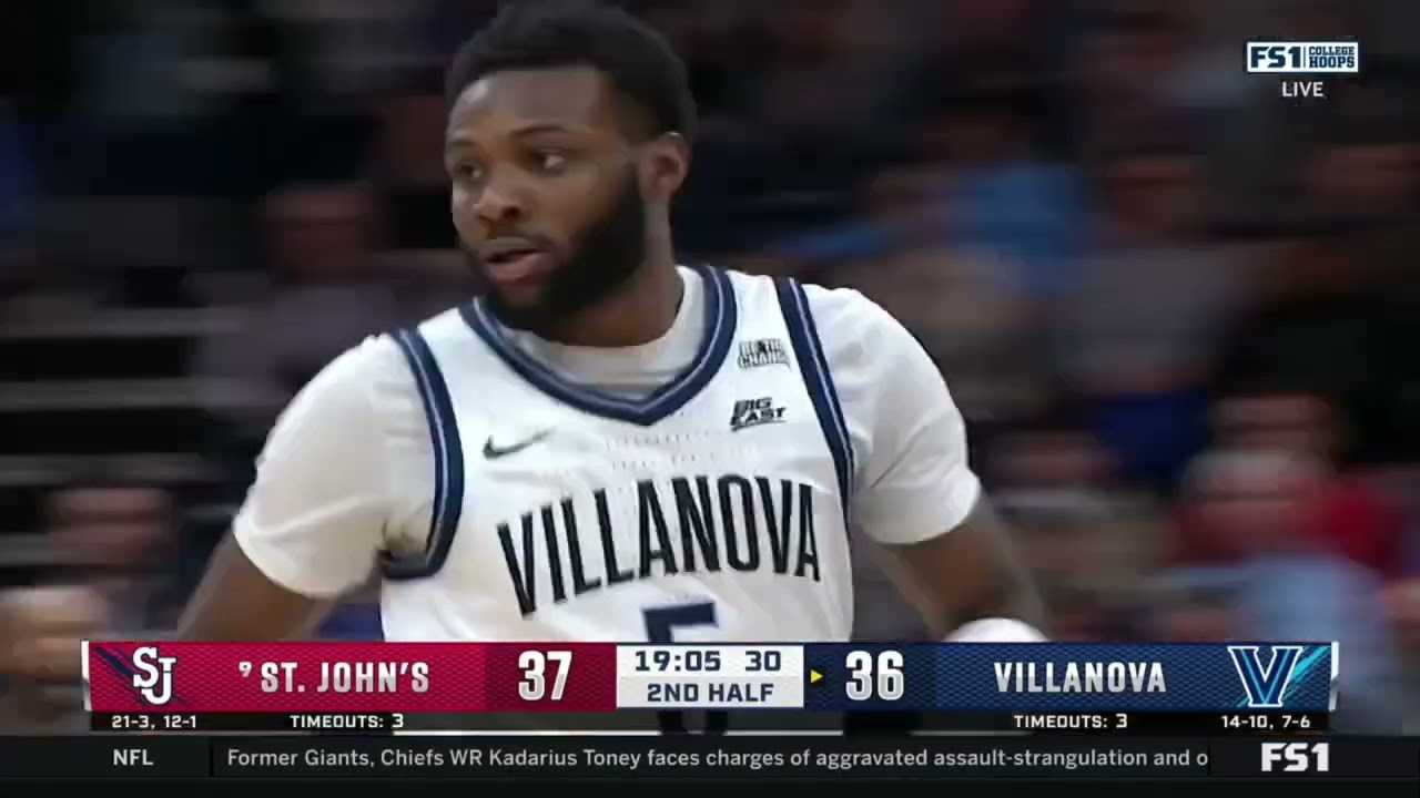 Wooga Poplar Leads Villanova In Upset Over #9 St. John's | 22 Points