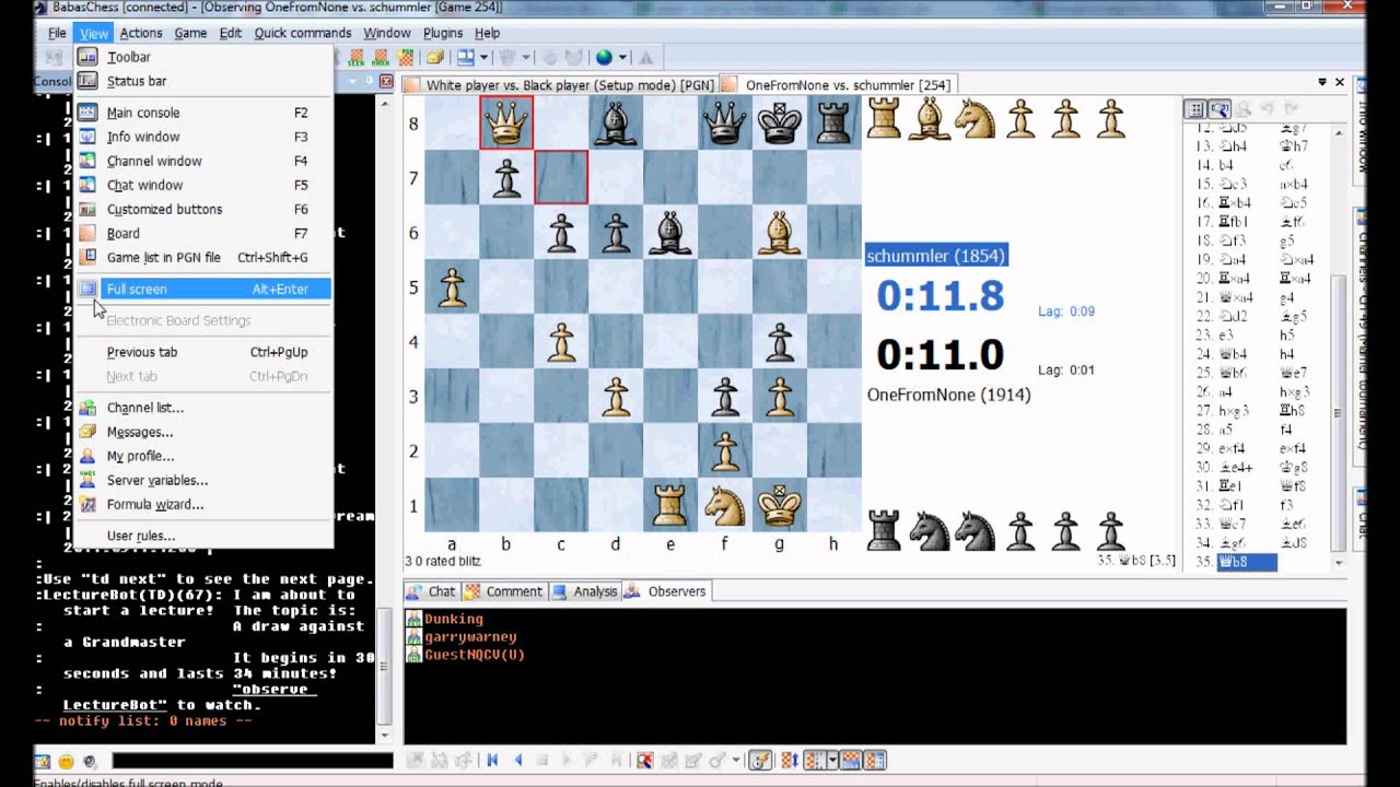Tnk64ChessCourse Lesson 1b: Managing Your Programs - BabasChess (2/2)