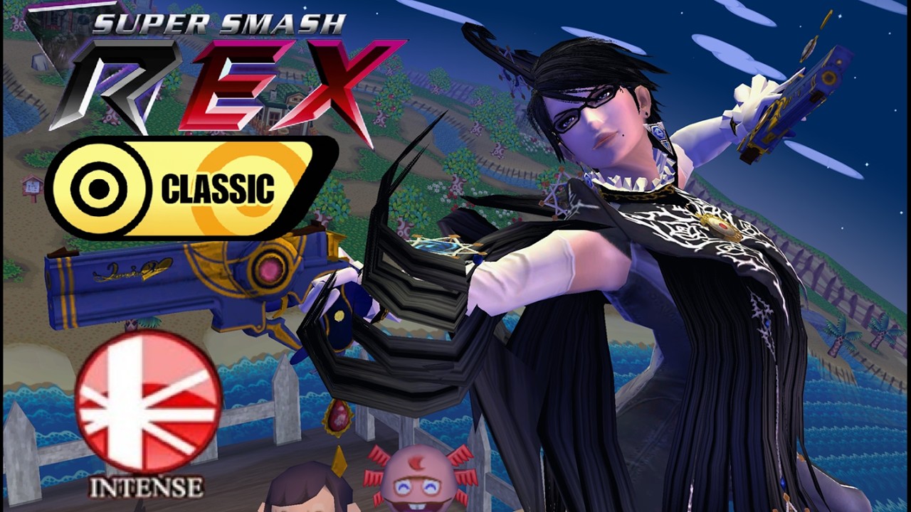 Super Smash REX Gameplay - Classic Mode with Bayonetta (Intense)