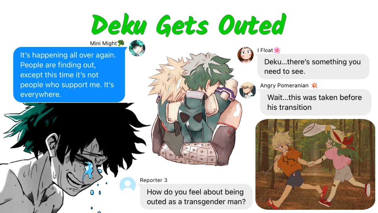 It Happens Again!😱 Transgender AU & 1 YEAR ANNIVERSARY🥳💜 ft.BakuDeku | MHA Text