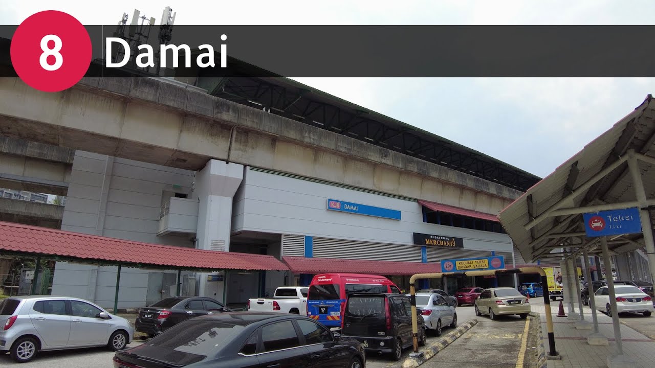 Damai LRT Station Interior & Exterior | Kelana Jaya Line