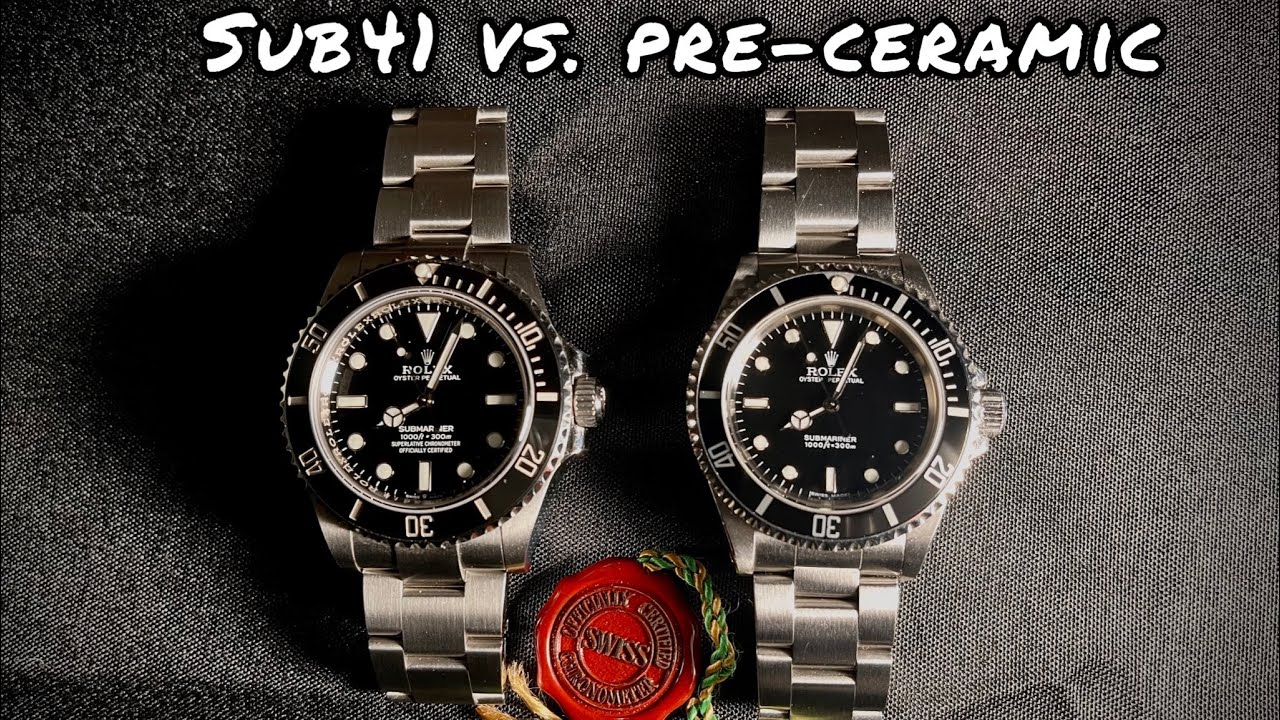 Rolex Submariner 41 против Pre-Ceramic 14060M