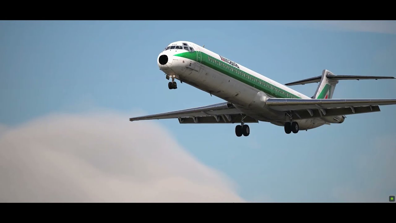 [X-Plane 11] Active Sky + Enhanced skyscapes landing in Rome | LIRF | Rotate Md-80