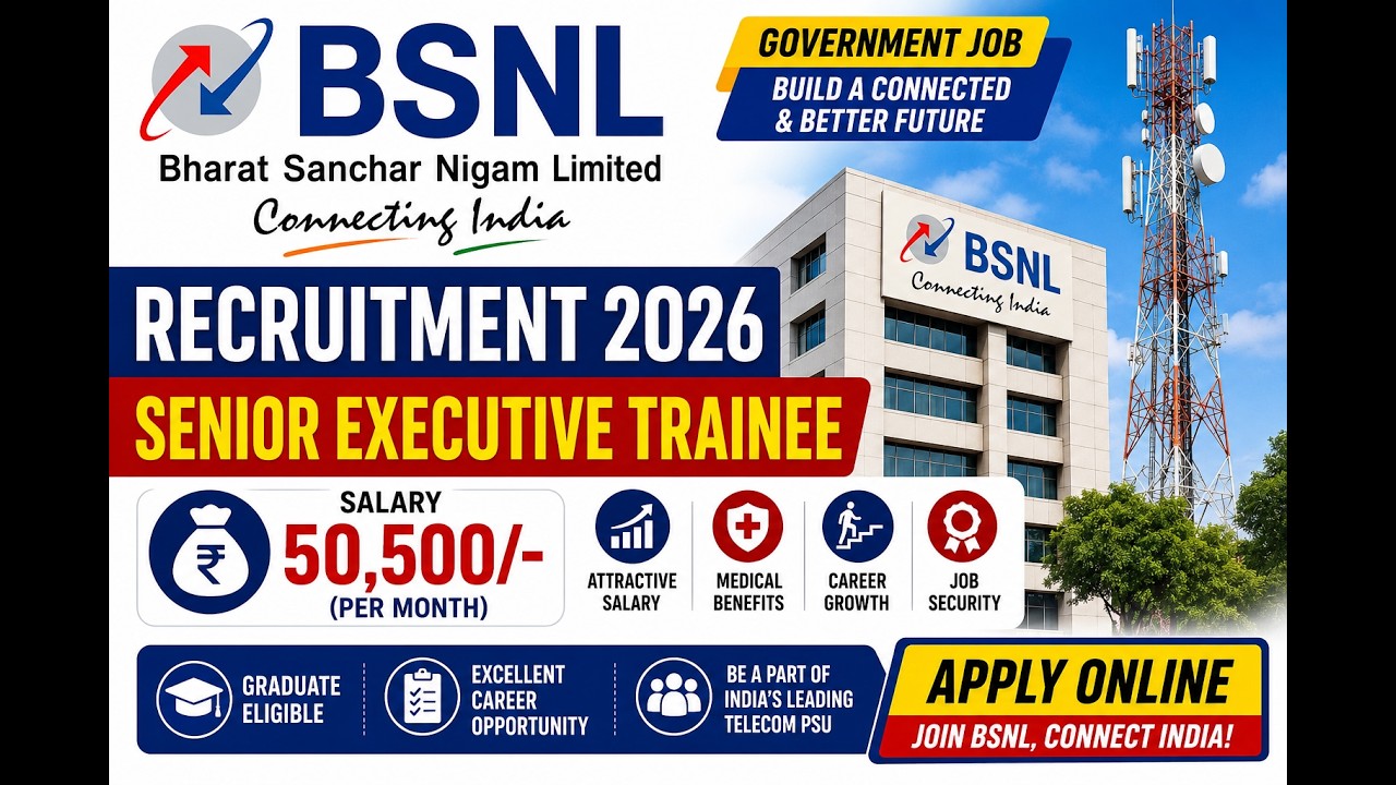 Bharat Sanchar Nigam Limited (BSNL) | Senior Executive Trainee