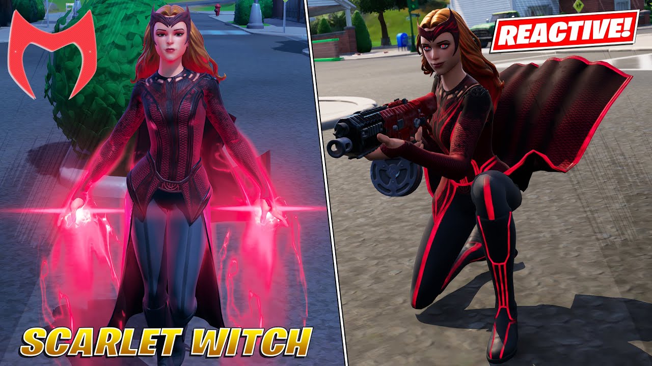 *NEW* Scarlet Witch (Wanda Maximoff) Reactive Skin Gameplay! Fortnite
