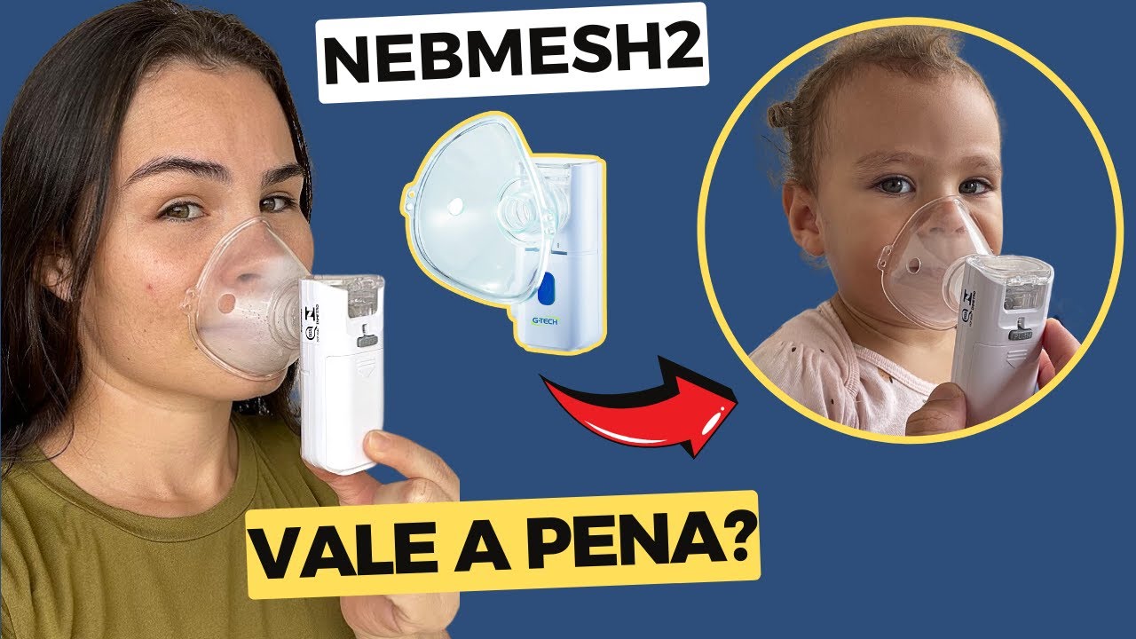 Nebulizador PORTÁTIL G-Tech de REDE VIBRATÓRIA Nebmesh2, VALE a PENA? Review e Modo de Usar