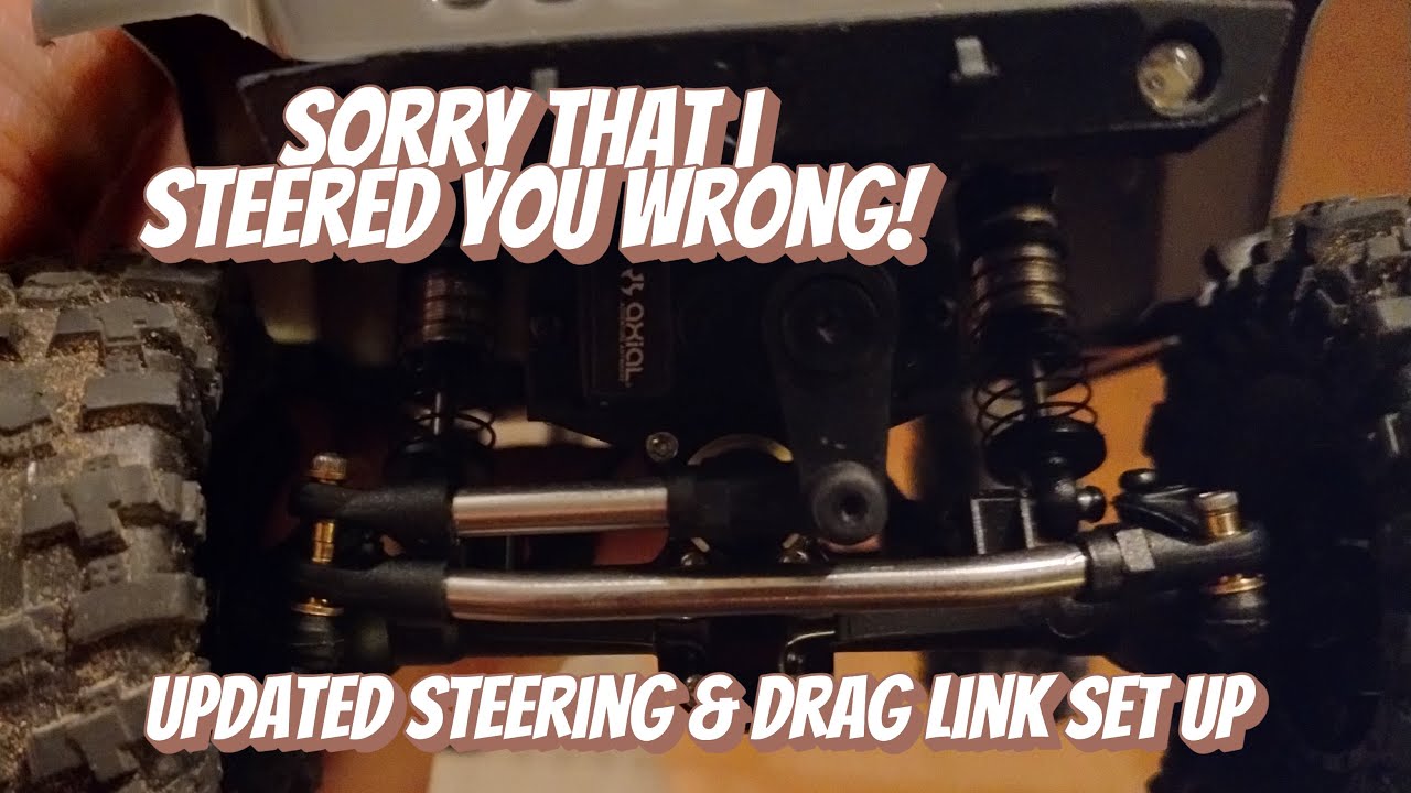 Goofed it up, But I Fixed It - Updated Steering Link Setup w/ voiceover - SCX24 Jeep Gladiator