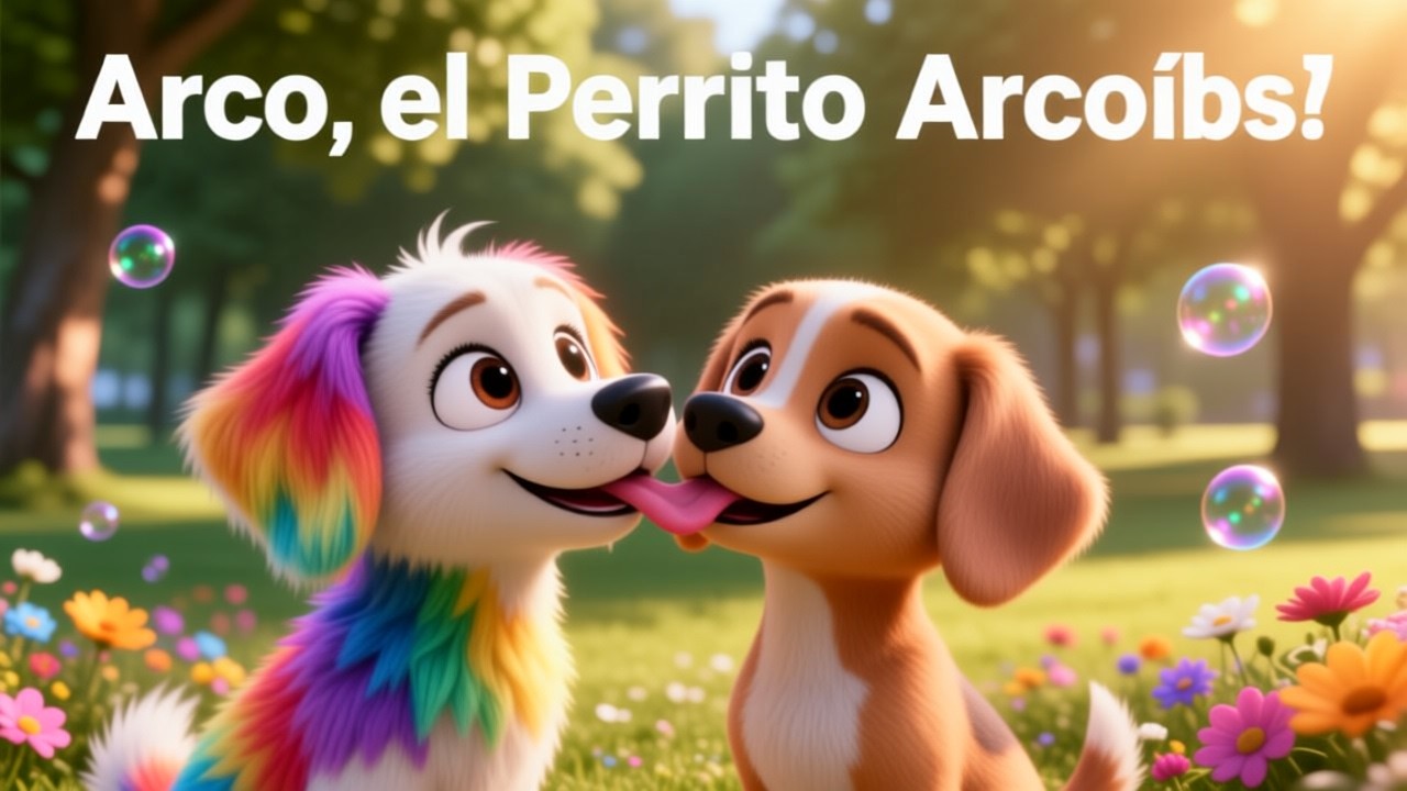 El Perrito de Arcoíris: Un Cuento Mágico y Canciones Infantiles para Niños 🌈🐶
