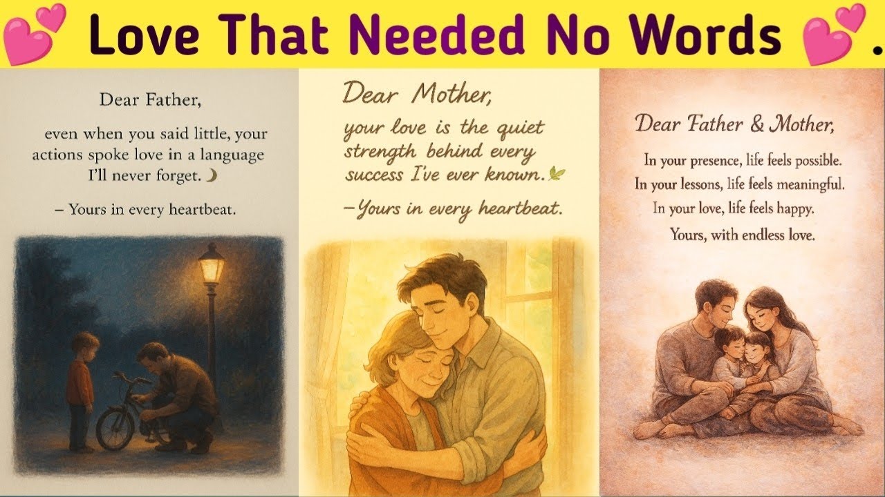 Love That Needed No Words ❤️ | Heartfelt Father & Mother Quotes | Family Emotions