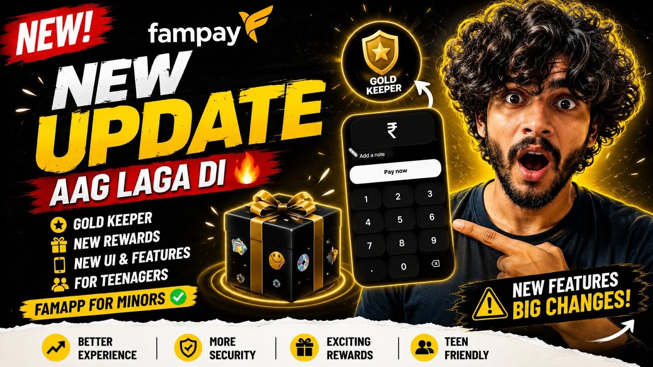 Fampay 2026 Biggest Update 🔥 New UI + Gold Keeper | Best Under 18 Payment App 💯