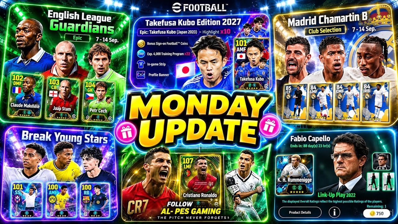 eFootball&trade; 2027 New Ambassador Packs, New Free Epic, Free Showtime, Free Coins & Latest Updates! 🔥😱
