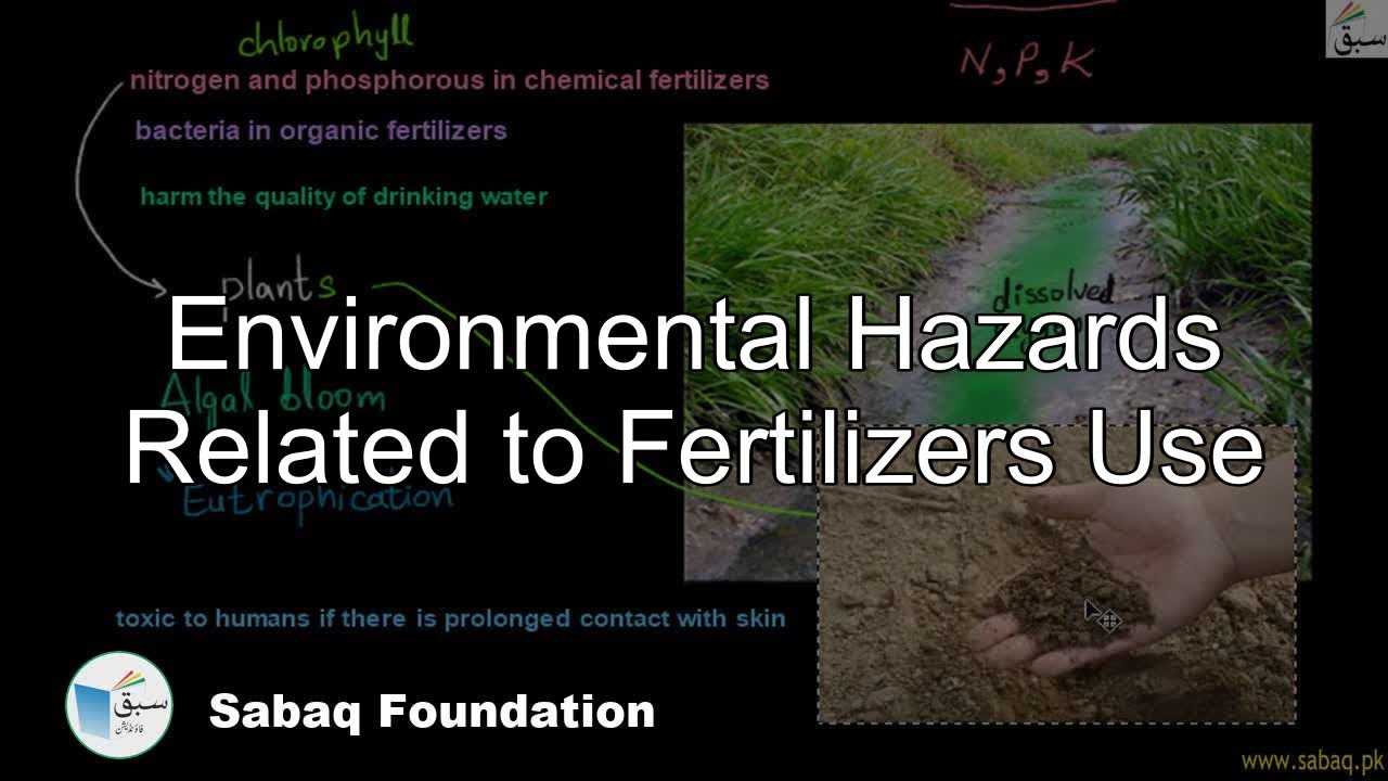 Environmental Hazards Related to Fertilizers Use, Biology Lecture | Sabaq.pk