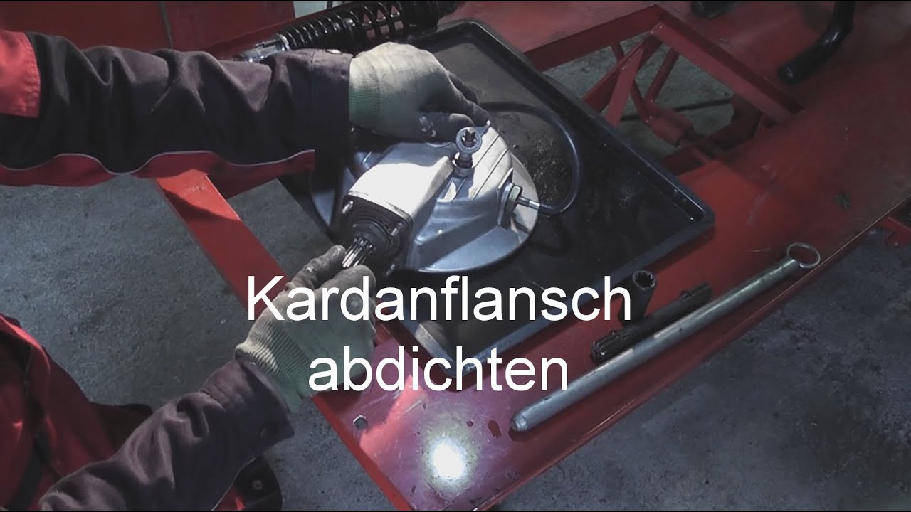 Kardanflansch dichten (am Beispiel einer Moto Guzzi Le Mans)