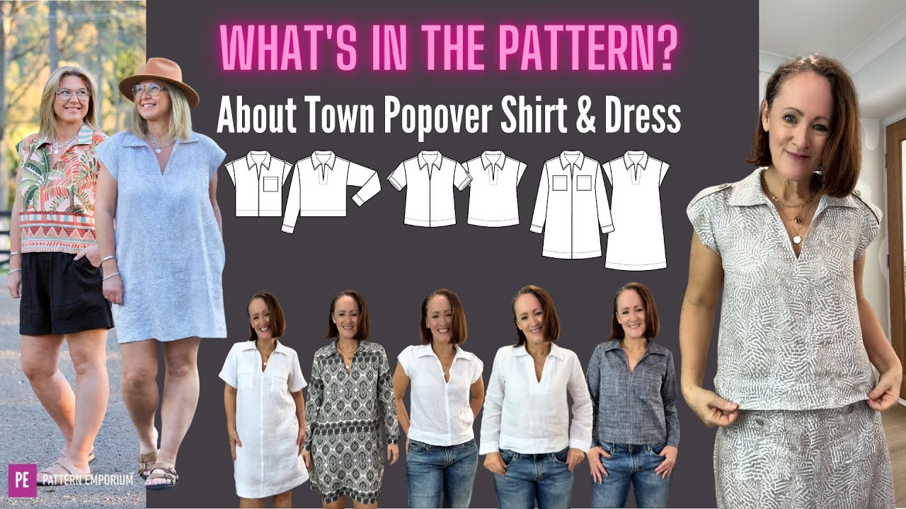 Что в узоре | Рубашка и платье About Town Popover
