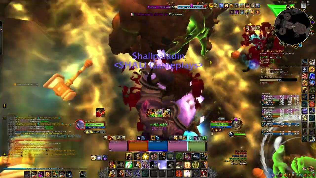 Theater of Pain +13 | Paladin Retriibution DPS | WoW The War Within Mythic M+ Gameplay