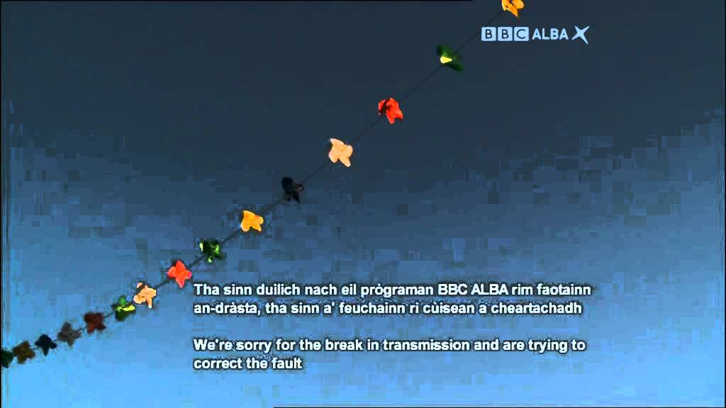 BBC ALBA - TESTCARD - Broadcast Interruption for problems