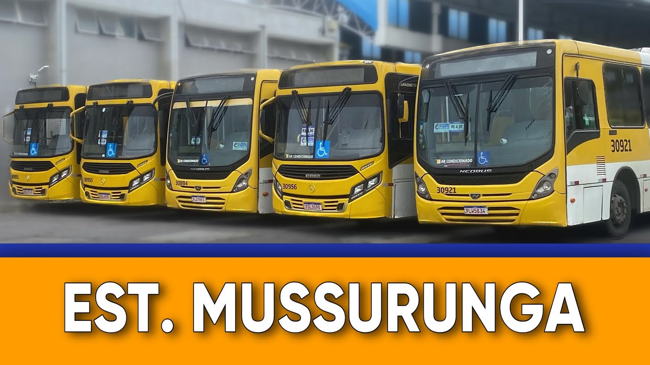 Ônibus em Movimento #05 - Estação Mussurunga | Intenso movimento de ônibus em dia chuvoso.