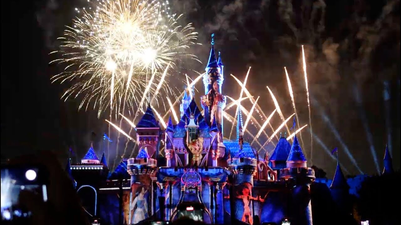 Watching the Fireworks and Parade at Disneyland
