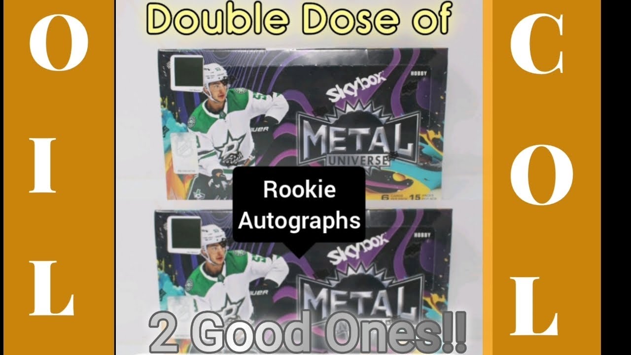Double Dose of Nice Rookie Autos  24/25 Skybox Metal Universe !!