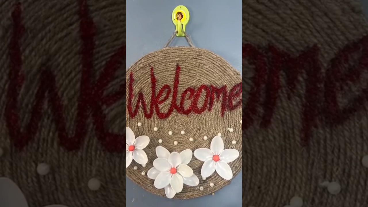 Rustic Wall Decor | DIY Jute Craft #reel #fbreel #walldecor #diycrafts