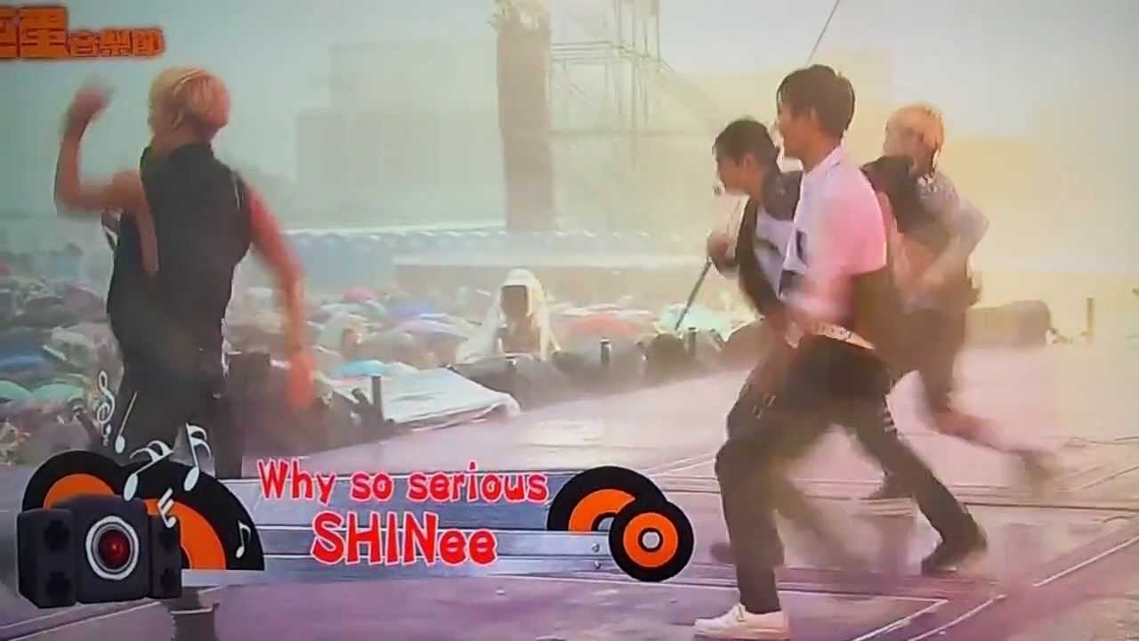 130701 SHINee - Why so serious (dancing in heavy rain) @Hong Kong Dome Festival