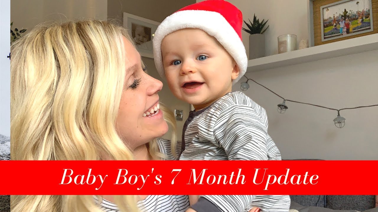 Seeing Santa for the first time at 7 Months Old