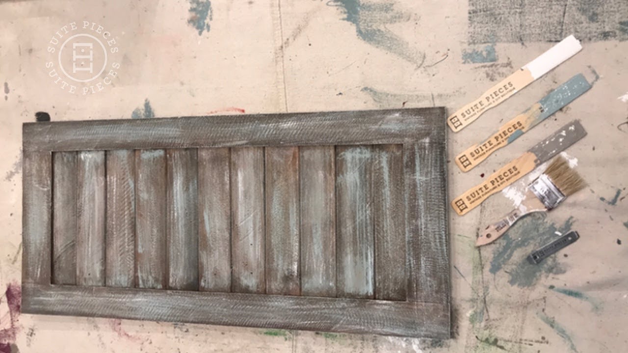 How to do a dry-brush technique with chalk type paint