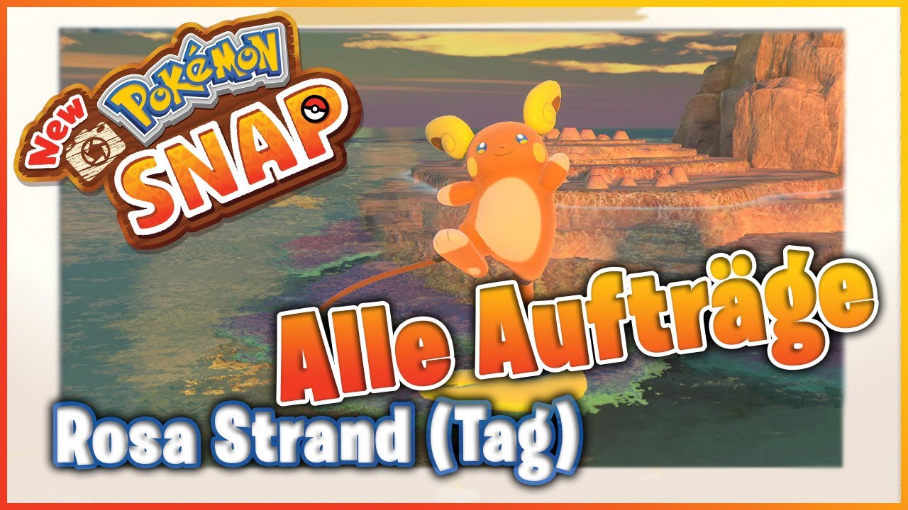 🔴 New Pokémon Snap / Alle Aufträge - Rosa Strand (Tag) 🔴 Nintendo Switch