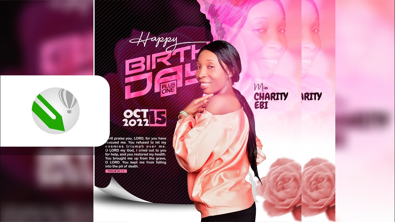 Charity Ebi | Birthday Flyer | CorelDRAW