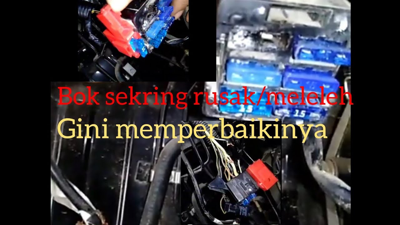 Cara memperbaiki bok sekring mobil yang rusak/meleleh||Hadi sapto
