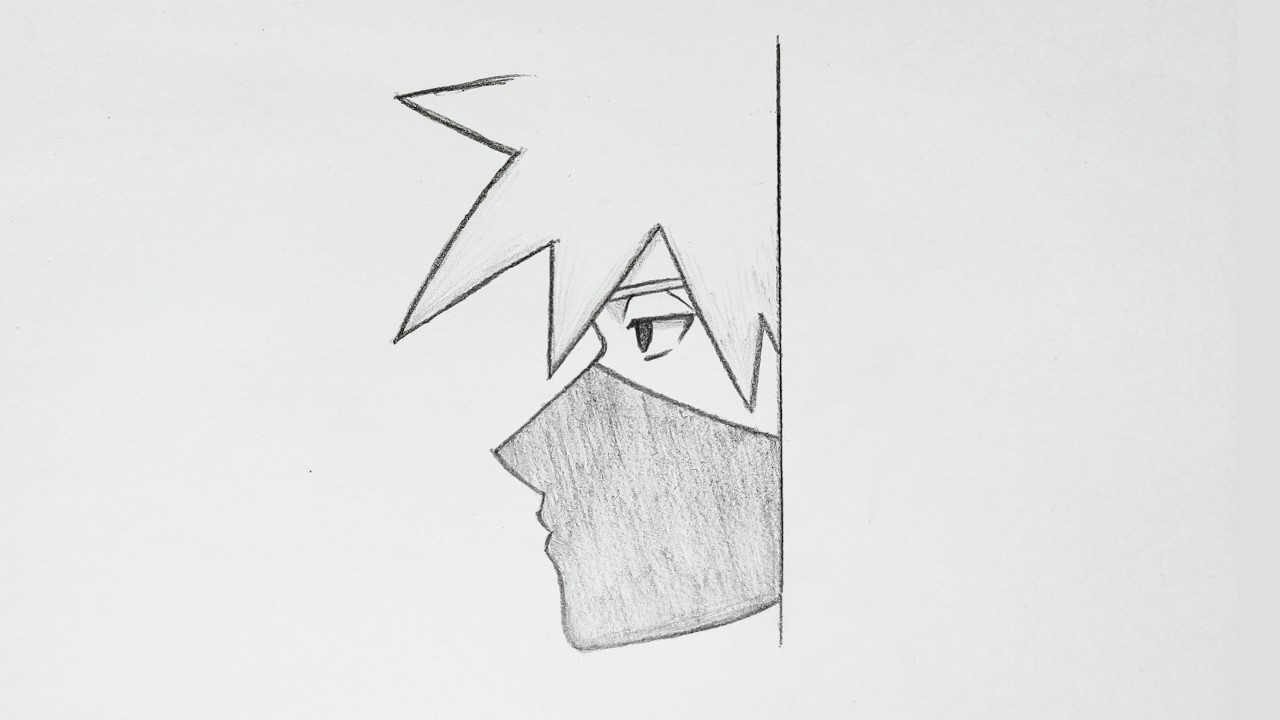 How to Draw Kakashi Easy