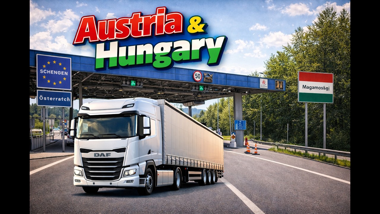 Truck Vlog - Austria-Hungary Border. Traffic in Budapest and Load to Slovenia.