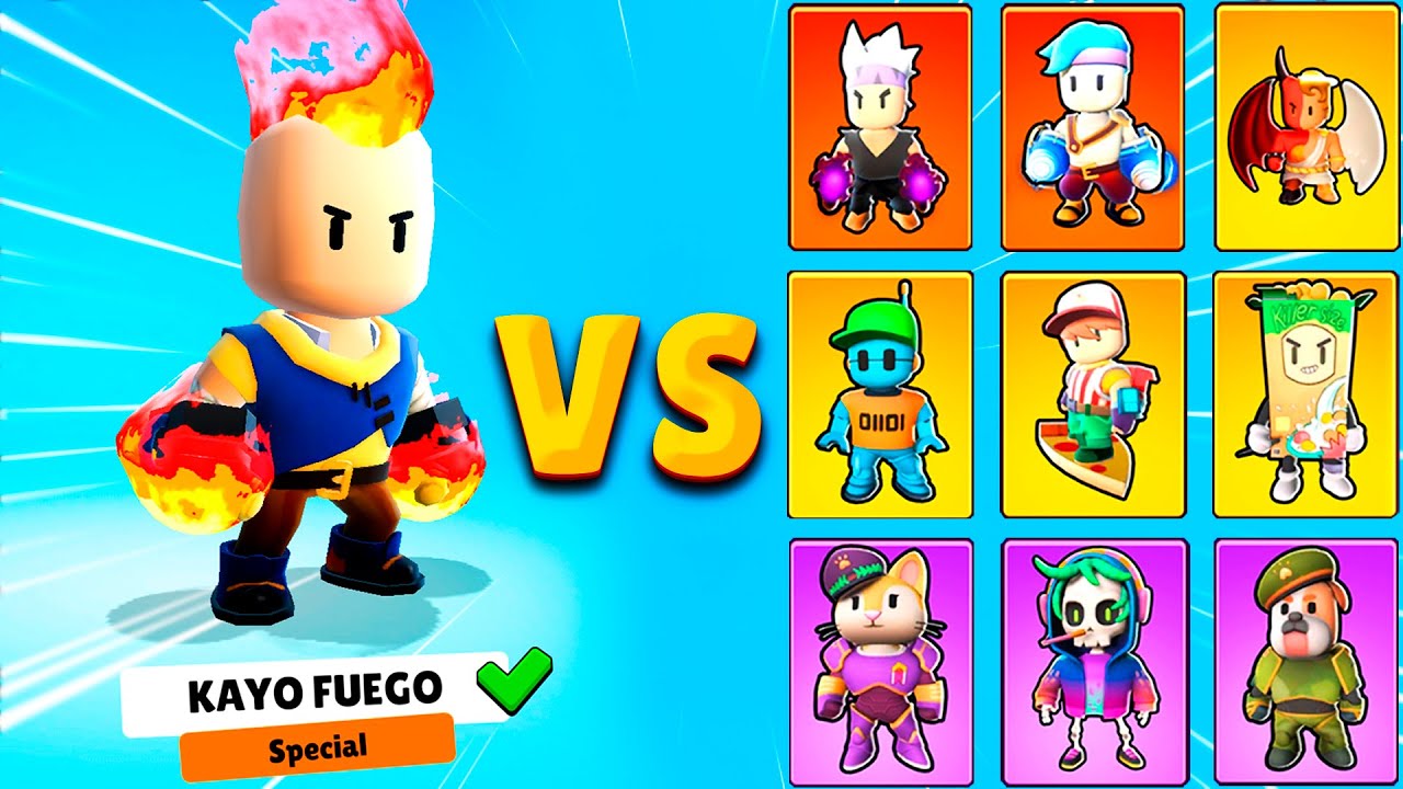 KAYO FUEGO vs ALL NEW SKINS 0.48 🔥 Stumble Guys Tournament