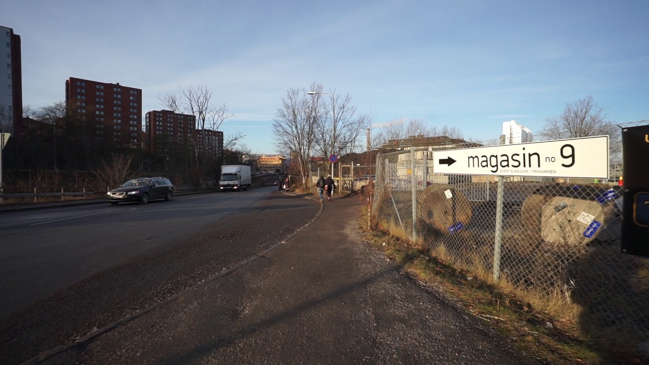 Sweden, Stockholm, walking from Sandhamnsgatan to Frihamnen, Scandic Hotel