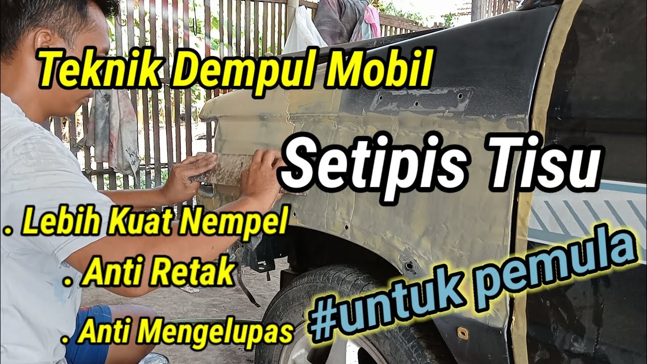 Belajar Mendempul Dari Awal Sampai Akhir Satu Panel - Mudah dan Cepat