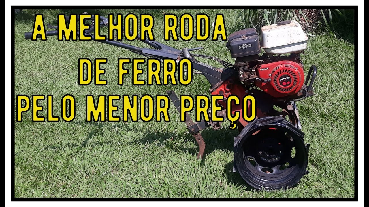COMO FAZER RODAS DE FERRO PARA MOTOCULTIVADOR TRATORITO
