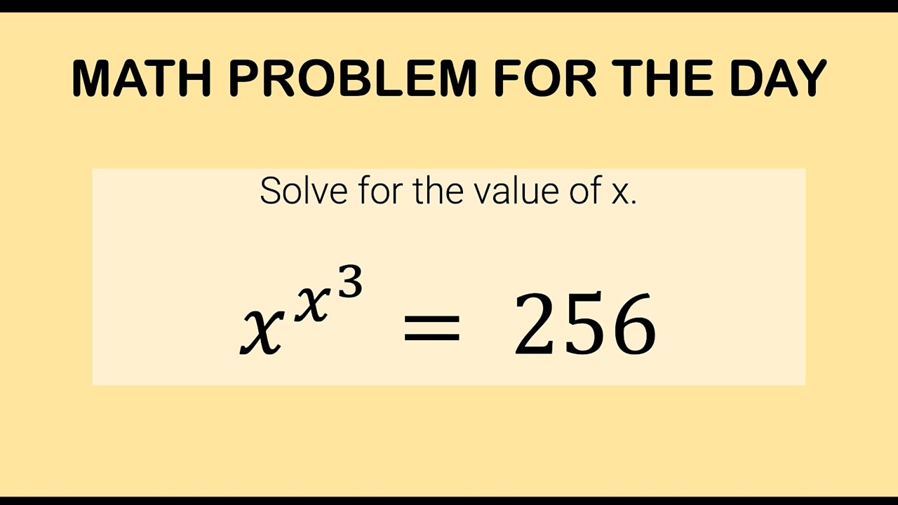 Algebra Challenge : Nested Exponents