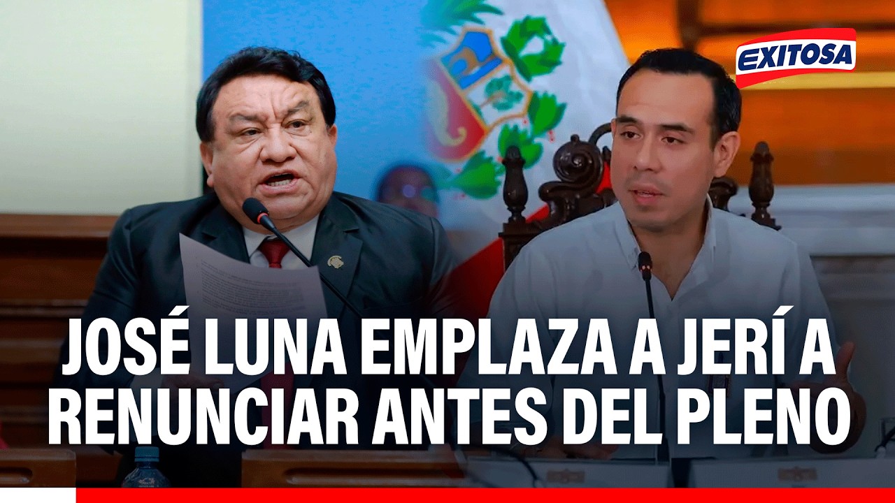 🔴🔵 José Luna emplaza a José Jerí a renunciar antes del Pleno: Podemos votará porla censura