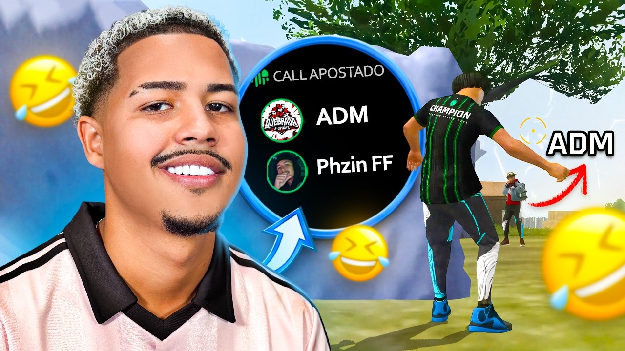 PHZIN FF JOGOU ESSE APOSTADO CONTRA O ADM SEM SABER! FREE FIRE