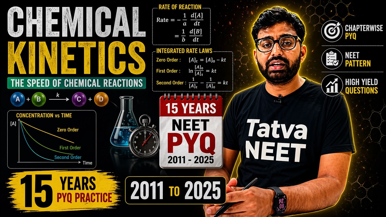 Chemical Kinetics NEET PYQs 2010–2025 | Last 15 Years Questions with Tricks | NEET 2026 Preparation