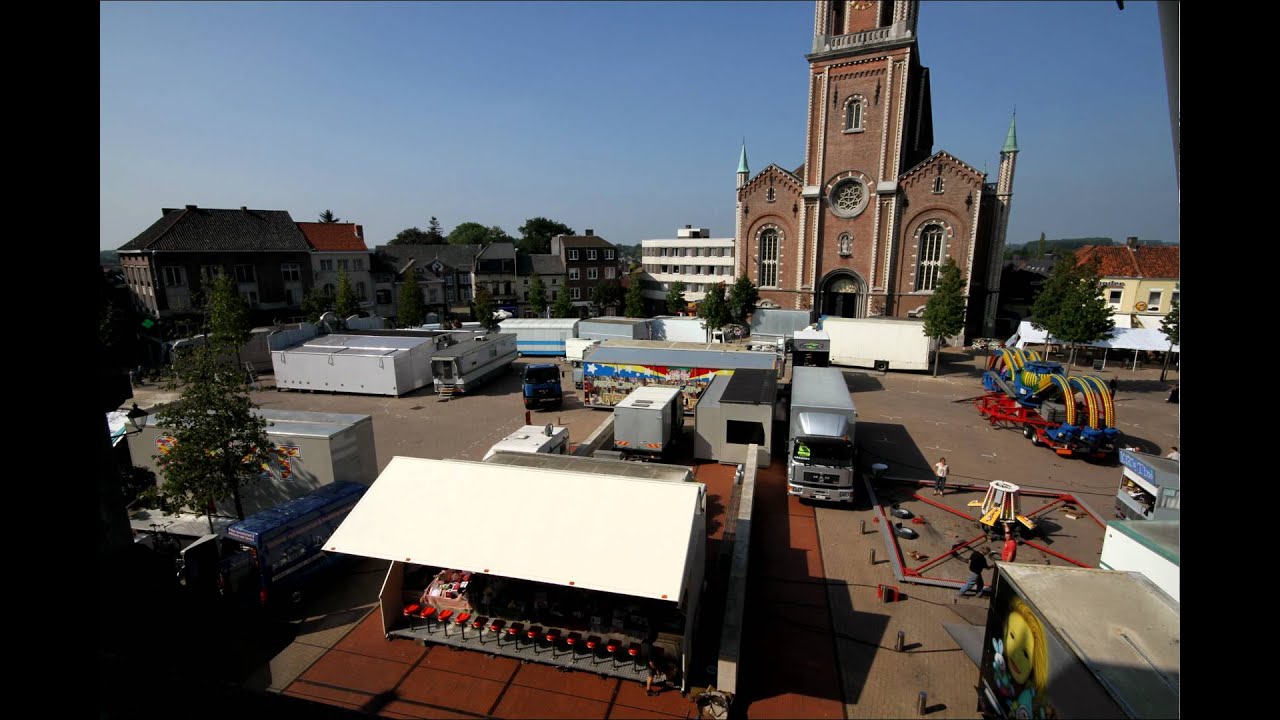 Opzetten Kermis in Wetteren