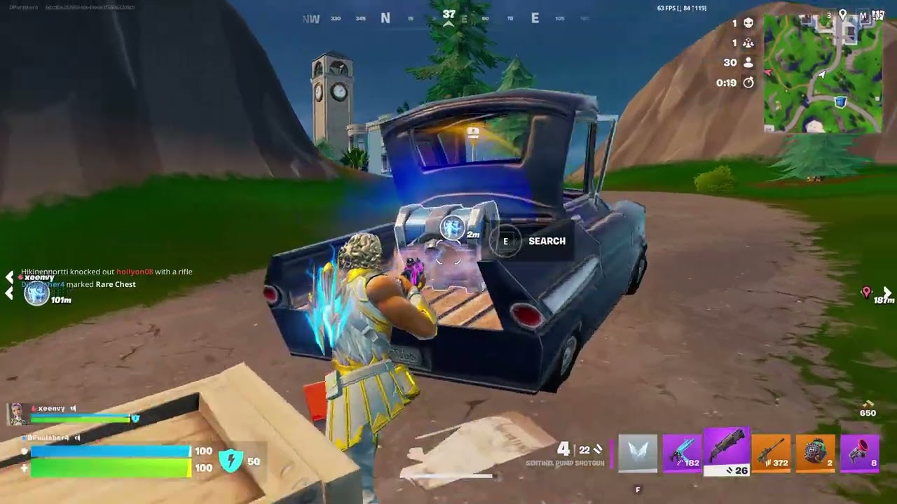 Fortnite *NEW* Glitch? Rare Blue Chest only match! How did this even happen?