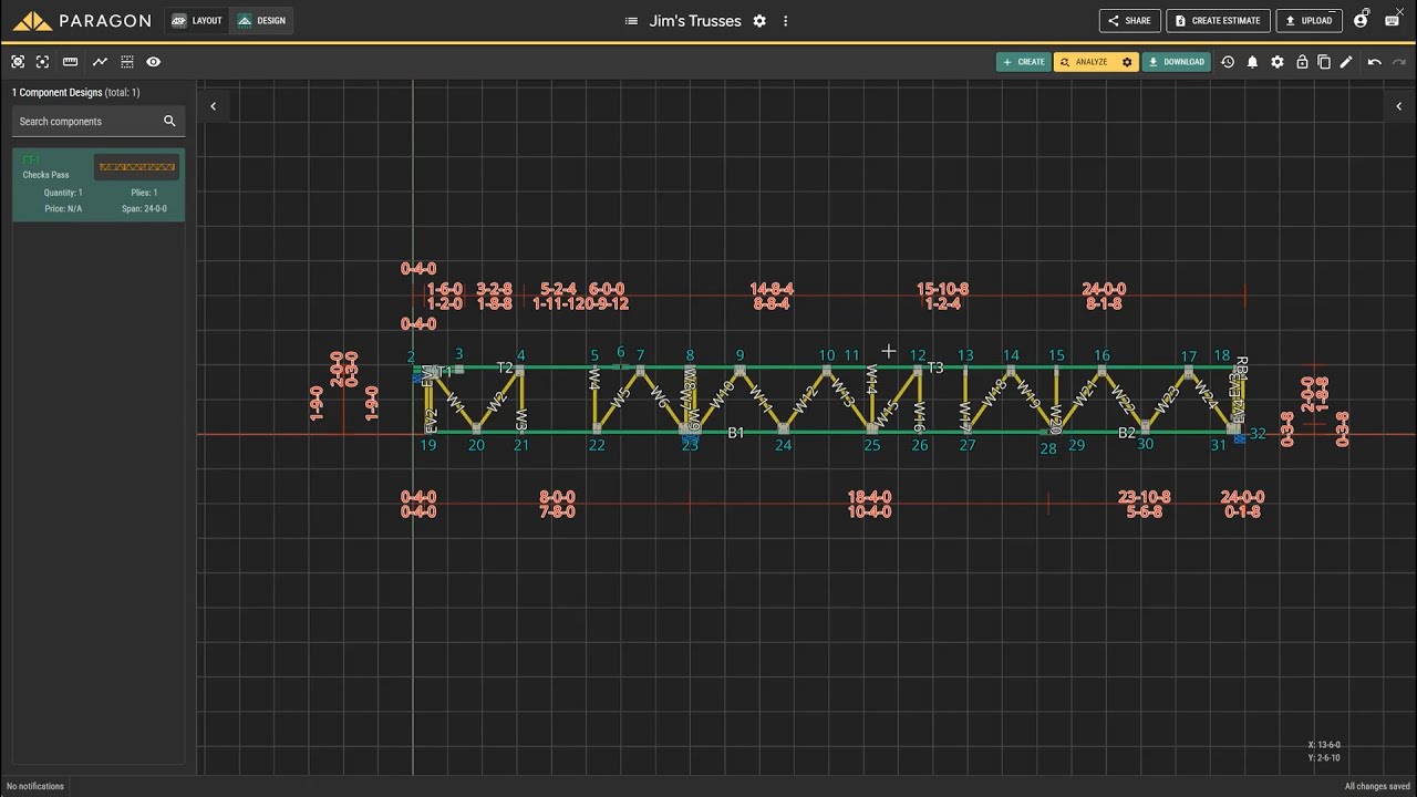 Design Exercise: Creating a Floor Truss with an Interior Bearing