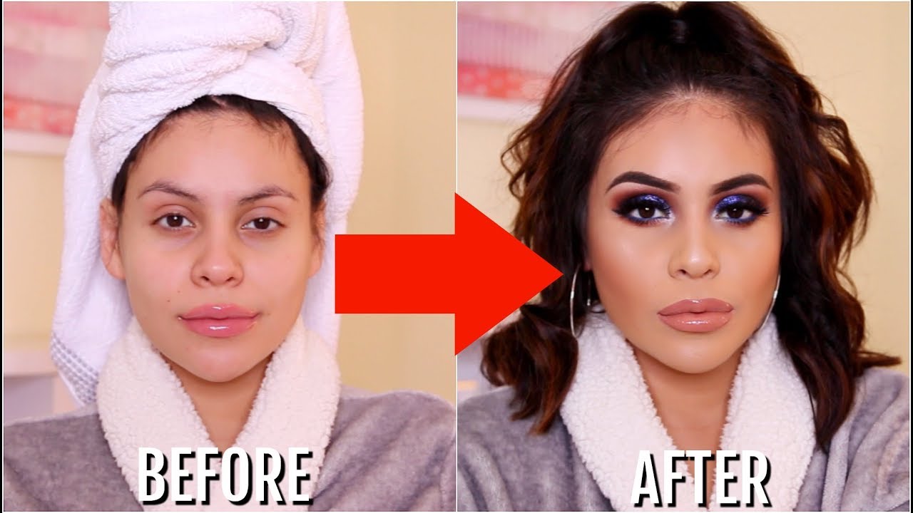 1 HOUR MAKEUP + HAIR TRANSFORMATION | JuicyJas