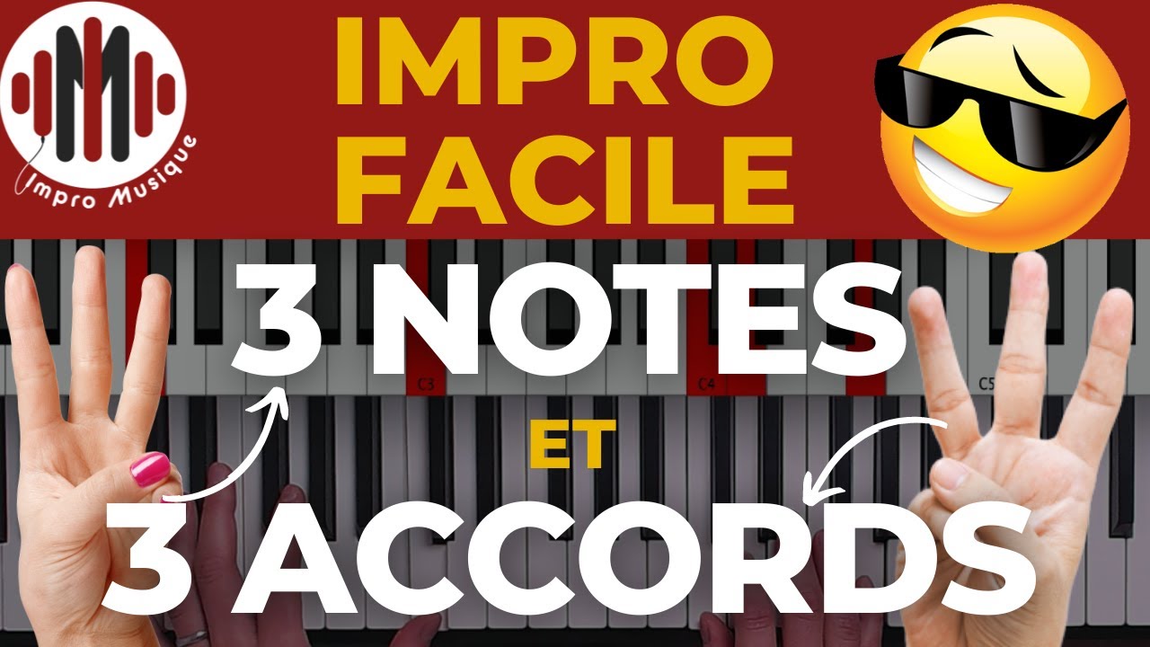 MAGNIFIQUE IMPROVISATION AU PIANO POUR DEBUTANT (3 accords seulement)