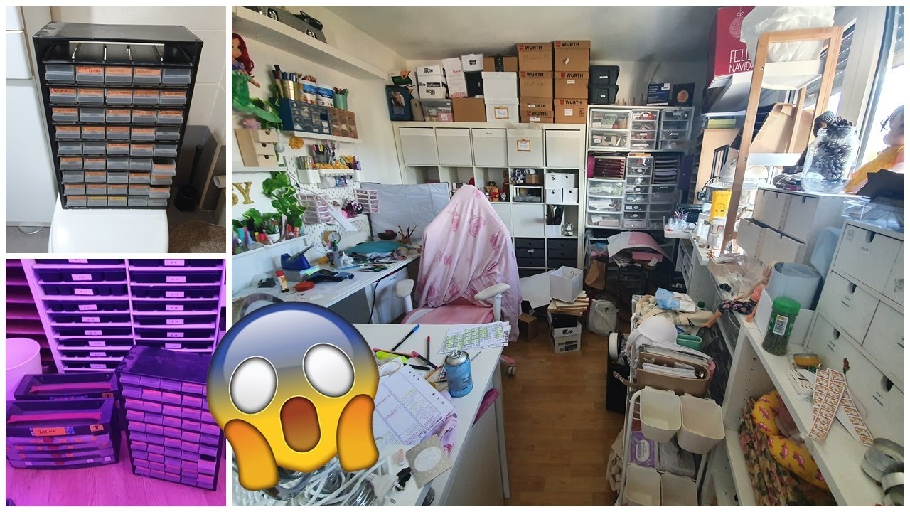 Organizando mi taller cajón por cajón + Me bloqueo con tantas cosas 😱