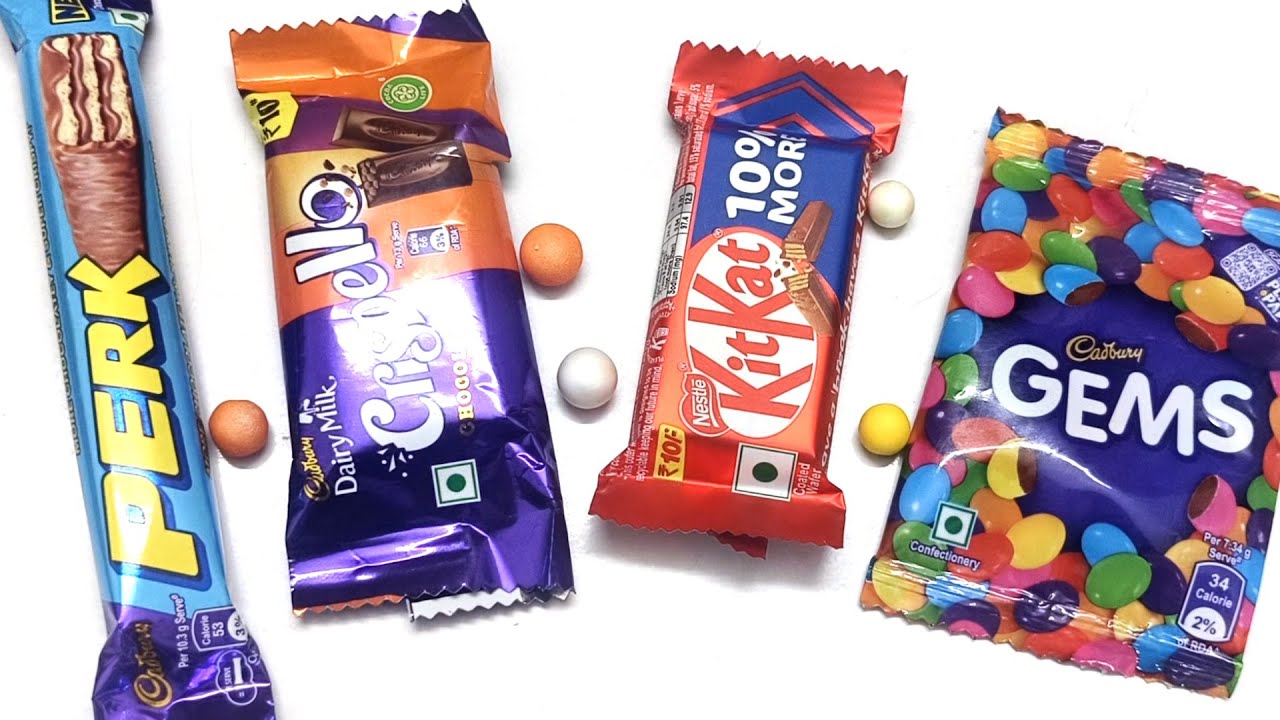 Perk Vs Crispello Vs Kitkat Vs Gems